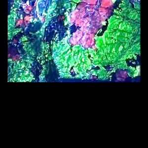 Fluorescent Mineral Hardysonite Franklin, UV reactive Rock